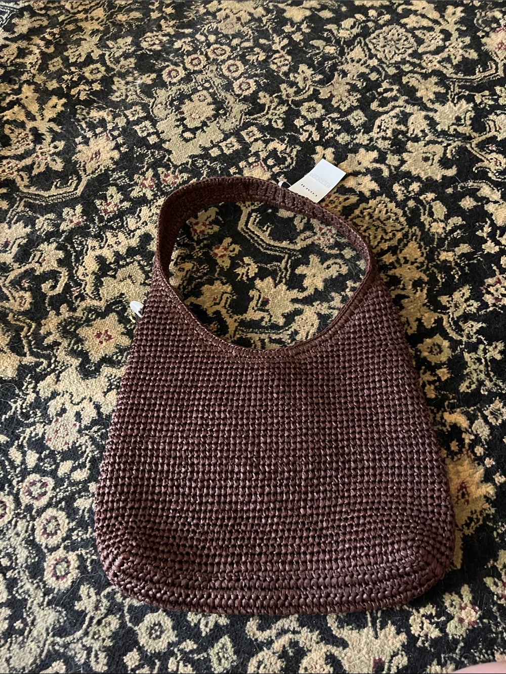 Coach Brown Woven Logo Shoulder Bag 28 - Picture 2 of 5